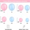 Pink and Blue Balloons Garland Arch Kit, 134pcs Gender Reveal Balloon Garland Arch Kit for Boy or Girl Gender Reveal Decorations Birthday Party Baby Shower Decorations